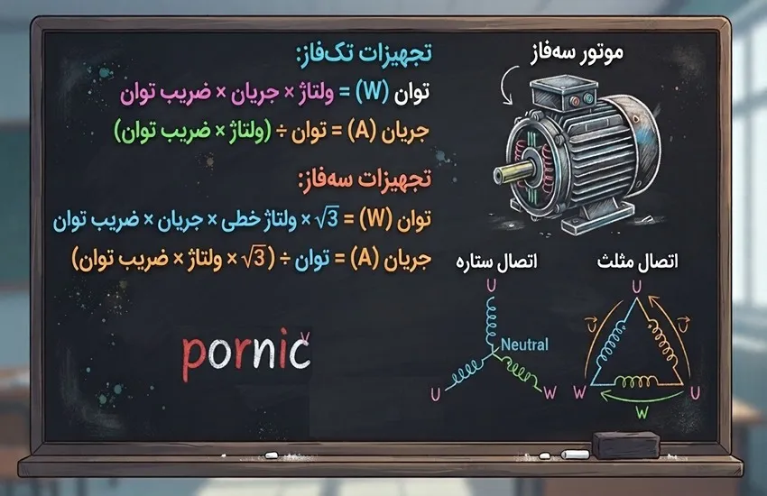 نحوه محاسبه مصرف برق تجهیزات صنعتی